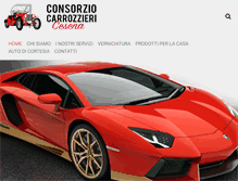 Tablet Screenshot of consorziocarrozzieri.it